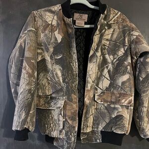 Kids Woodland Camo Bomber Jacket